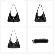 Large leather tote bag for women, view 8 - MRSLM