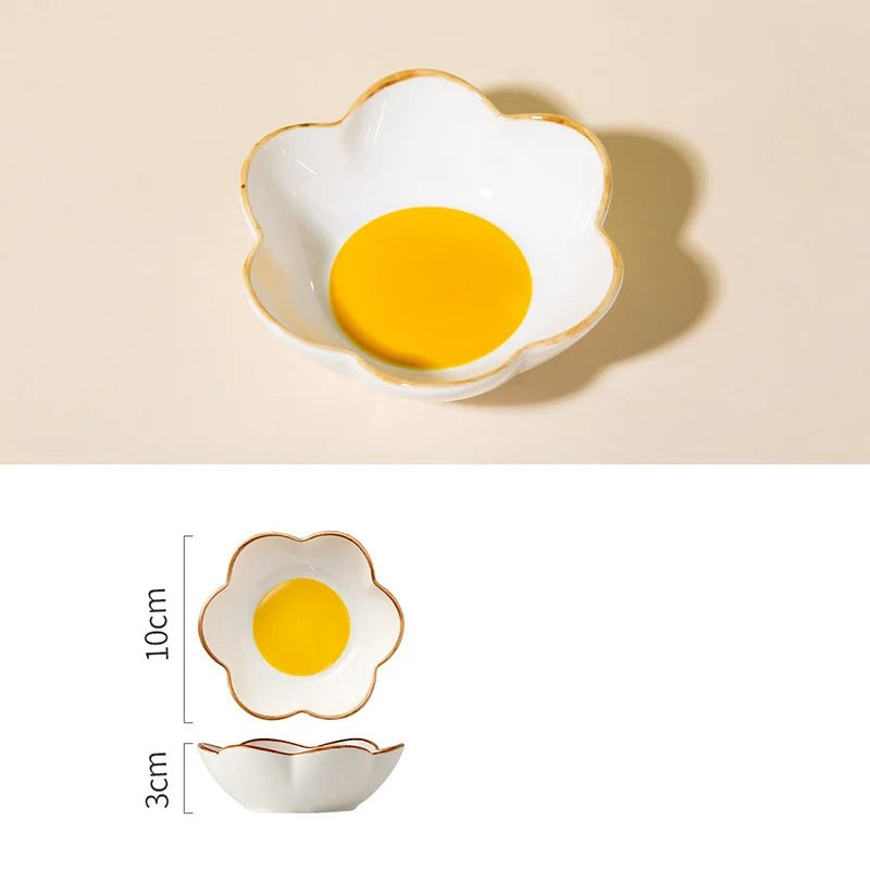 gold-plated ceramic bowl, view 3 - MRSLM