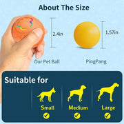rolling ball dog toy, view 12 - MRSLM