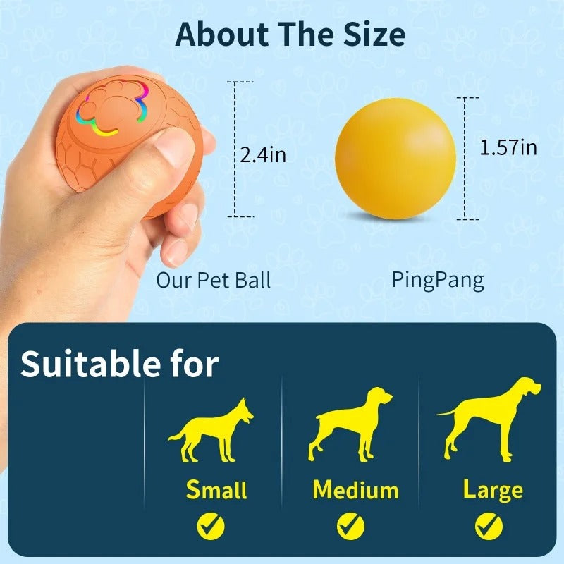 rolling ball dog toy, view 12 - MRSLM