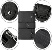women's vegan leather bifold wallet, view 7 - MRSLM