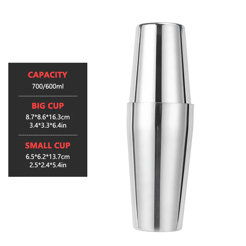 stainless steel cocktail shaker, view 3 - MRSLM