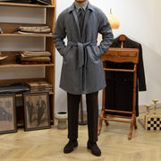 Slim fit mid-length wool coat, view 5 - MRSLM