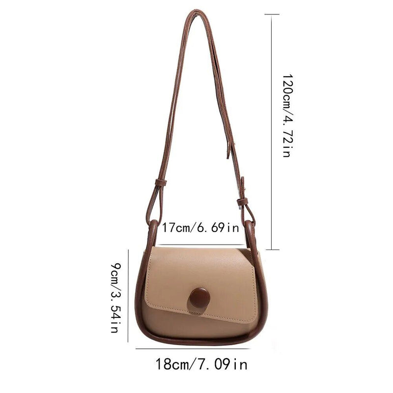 elegant square PU leather crossbody bag, view 8 - MRSLM