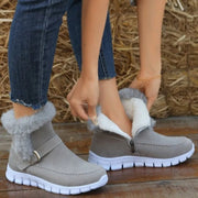 women's plush snow ankle boots, view 2 - MRSLM