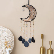 natural agate crystal dream catcher pendant, view 21 - MRSLM