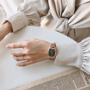 retro square women's watch, view 14 - MRSLM