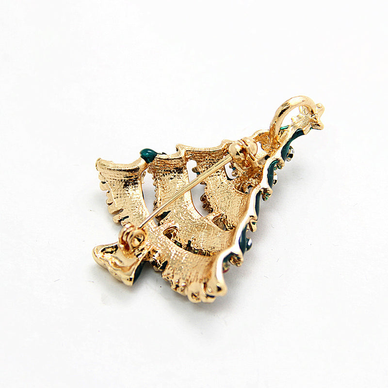 Christmas tree brooch pin, view 4 - MRSLM