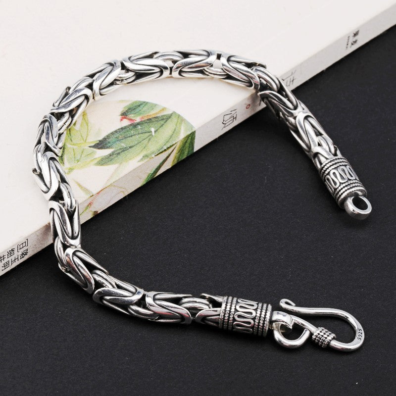 vintage ethnic silver bracelet - MRSLM