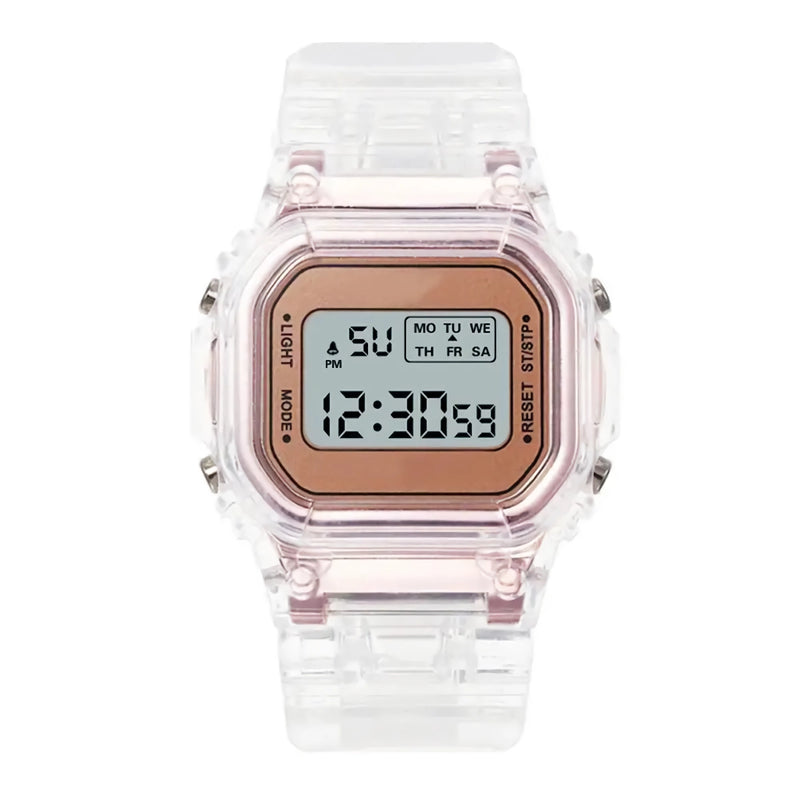 Women's LED digital square watch, view 6 - MRSLM