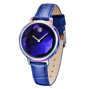 casual ladies quartz watch leather strap, view 6 - MRSLM