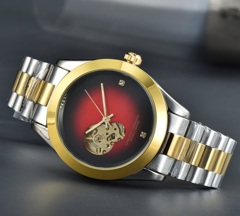 men's hollow mechanical casual watch, view 2 - MRSLM