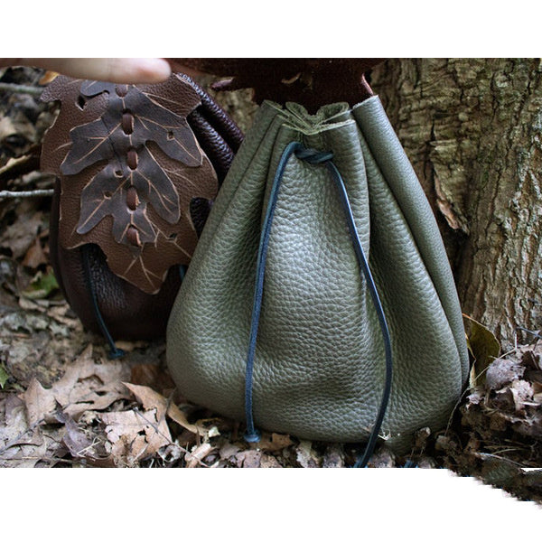 faux leather leaf pattern belt bag, view 3 - MRSLM