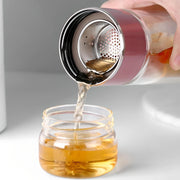 borosilicate glass tea infuser water bottle, view 9 - MRSLM