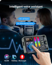 bluetooth 5.3 fm transmitter with pd20w car charger, view 7 - MRSLM