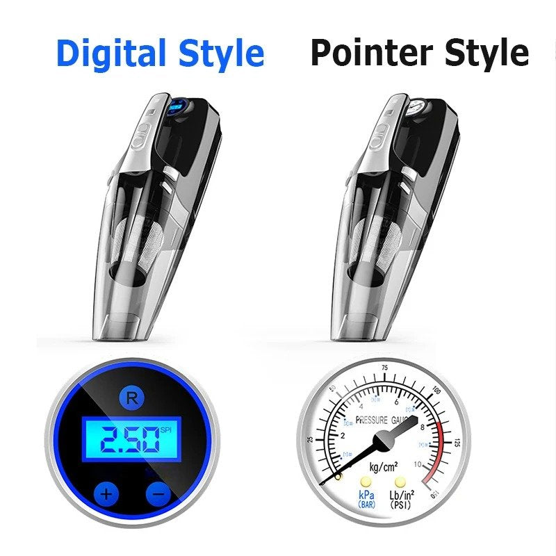 4-in-1 portable car vacuum and tire inflator, view 8 - MRSLM
