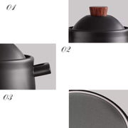 ceramic casserole cooking pot, view 7 - MRSLM
