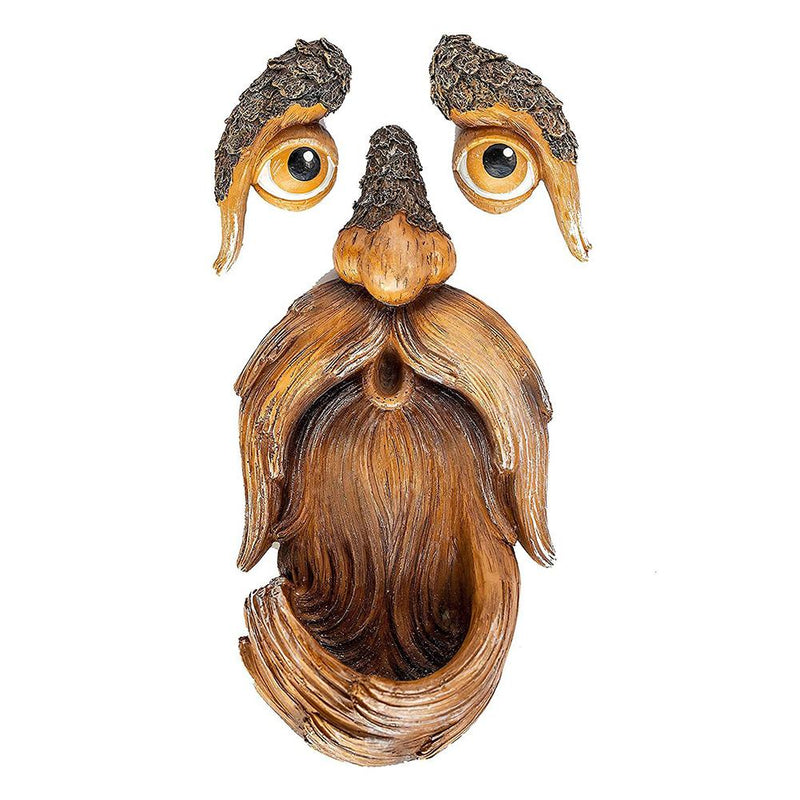 old man tree face hugger garden art, view 6 - MRSLM