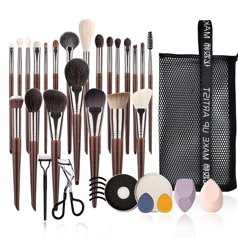 24-piece makeup brush set, view 4 - MRSLM