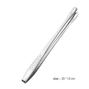 Long handle stainless steel food tongs, view 3 - MRSLM
