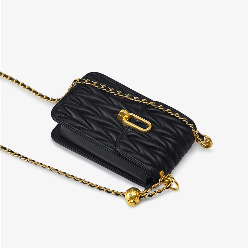 leather crossbody shoulder bag, view 10 - MRSLM