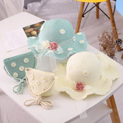 kids daisy sun hat and handbag set, view 14 - MRSLM