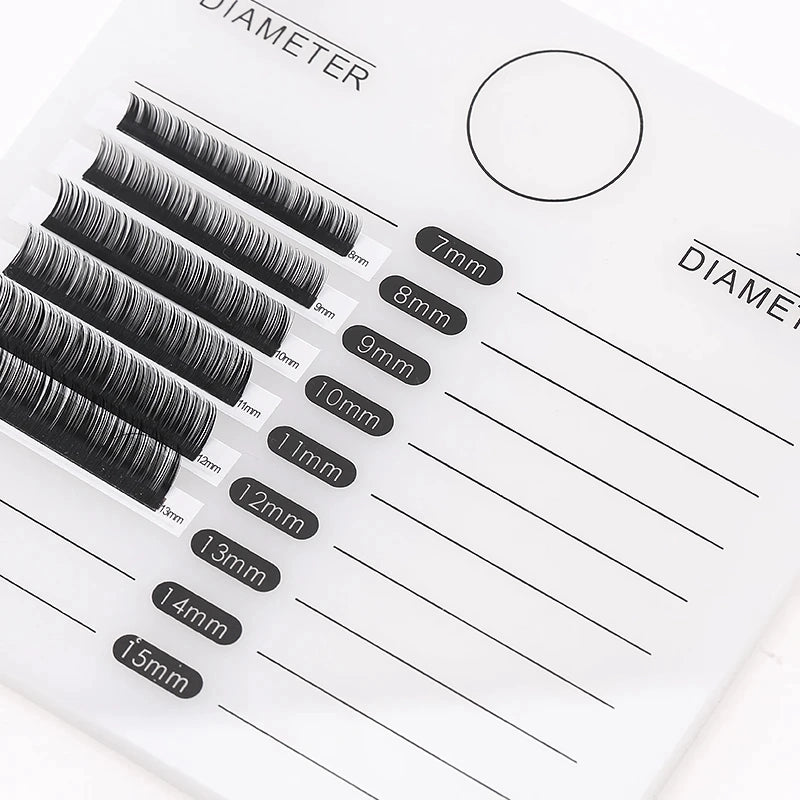 acrylic false eyelashes palette with tick mark stand, view 7 - MRSLM