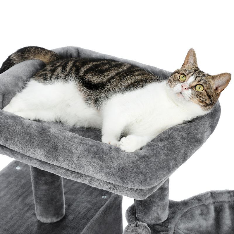 70-inch cat tree with sisal posts, view 7 - MRSLM