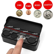 compact black euro coin organizer for car, view 5 - MRSLM