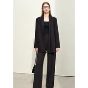 v-neck loose mid-length blazer, view 2 - MRSLM