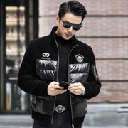 Men's stand collar duck down coat, view 20 - MRSLM