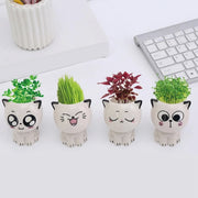 cat ceramic plant pot, view 10 - MRSLM