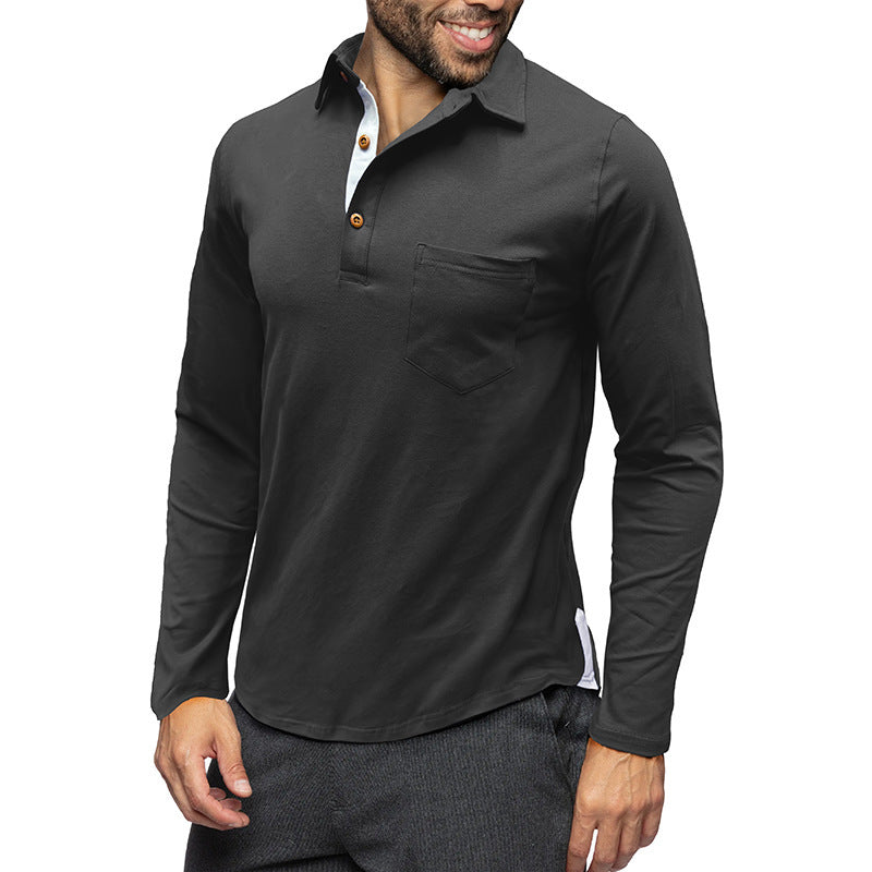 retro lapel long-sleeved top, view 7 - MRSLM