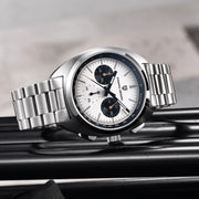 men's panda dial chronograph watch, view 6 - MRSLM