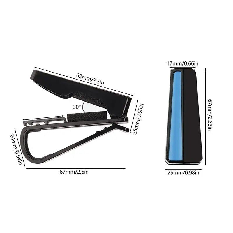 car sun visor sunglass and card clip, view 10 - MRSLM