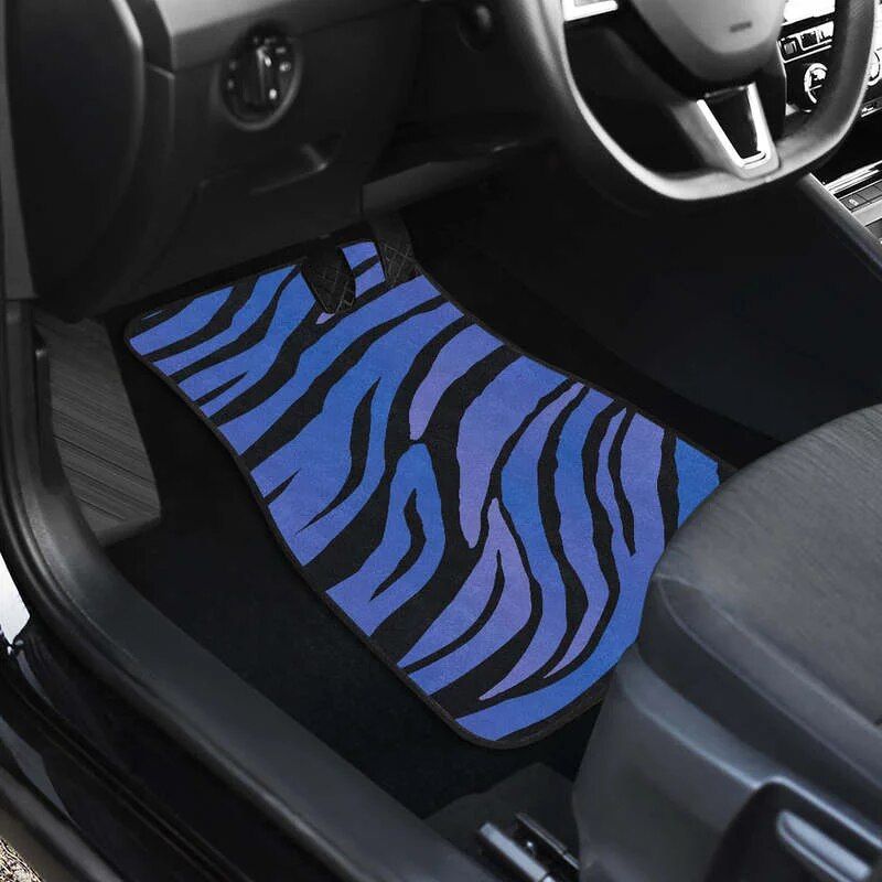 zebra print car floor mats, view 4 - MRSLM