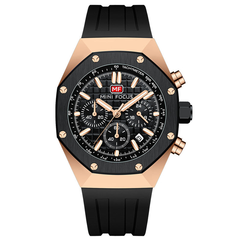 men's luminous sports quartz watch, view 3 - MRSLM