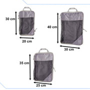 6-piece nylon packing cube set, view 7 - MRSLM