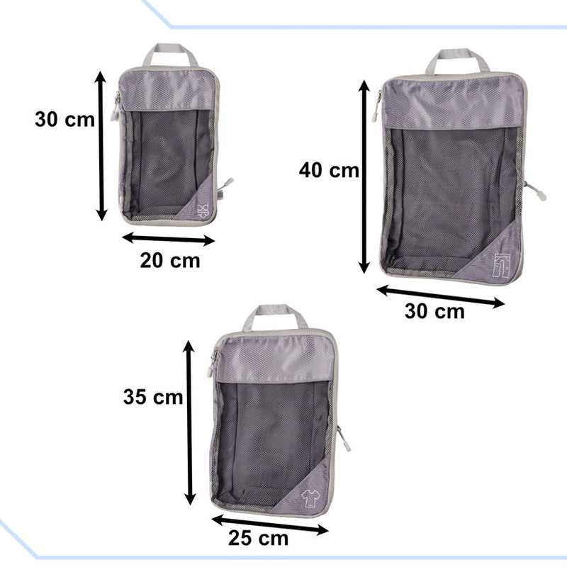 6-piece nylon packing cube set, view 7 - MRSLM