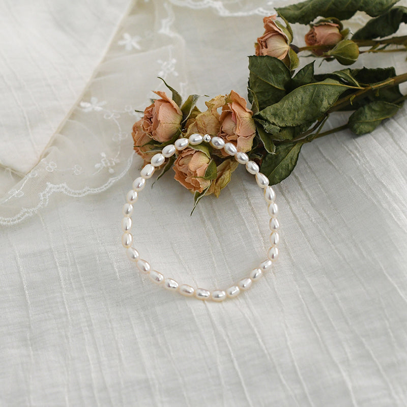 elastic pearl bracelet, view 4 - MRSLM