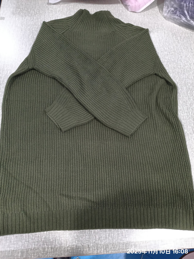 Women's oversized turtleneck sweater dress, view 7 - MRSLM