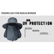 fisherman cap with neck cover, view 9 - MRSLM
