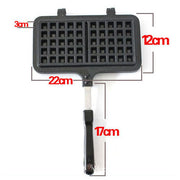 black non-stick waffle mold, view 2 - MRSLM