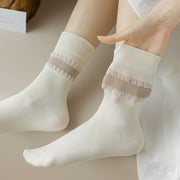 women's mid-tube cotton socks, view 9 - MRSLM
