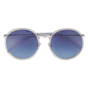 oversized metal round sunglasses, view 3 - MRSLM