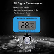 Aquarium digital LCD thermometer, view 3 - MRSLM