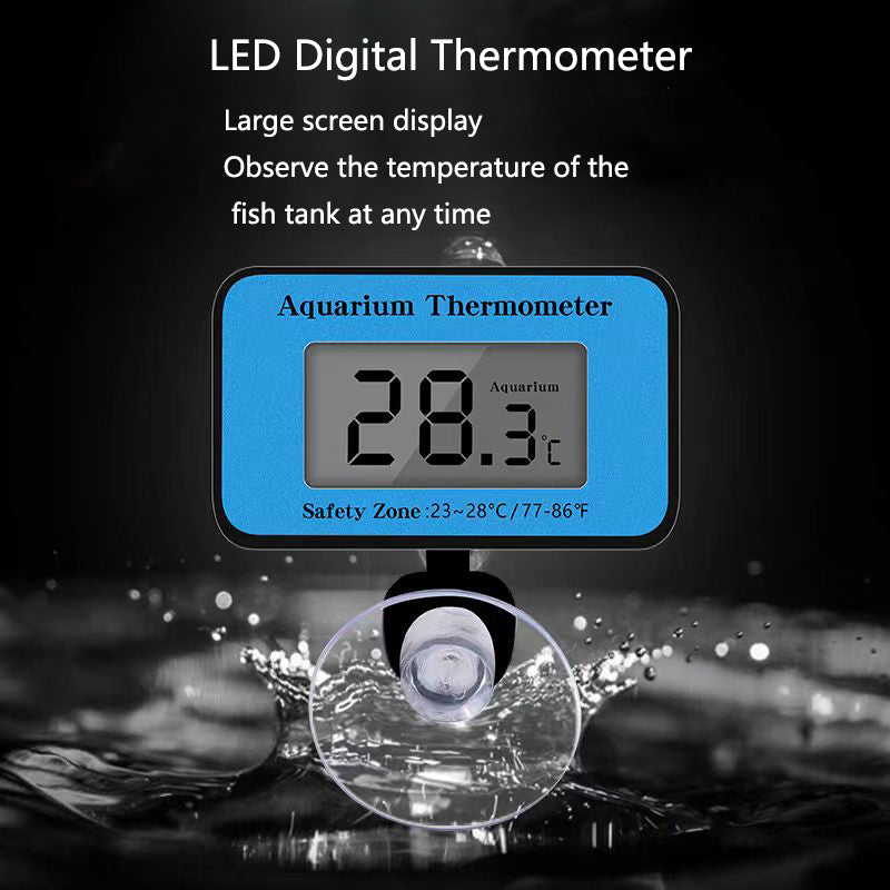 Aquarium digital LCD thermometer, view 3 - MRSLM