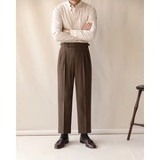 men's high waist straight leg trousers, view 4 - MRSLM