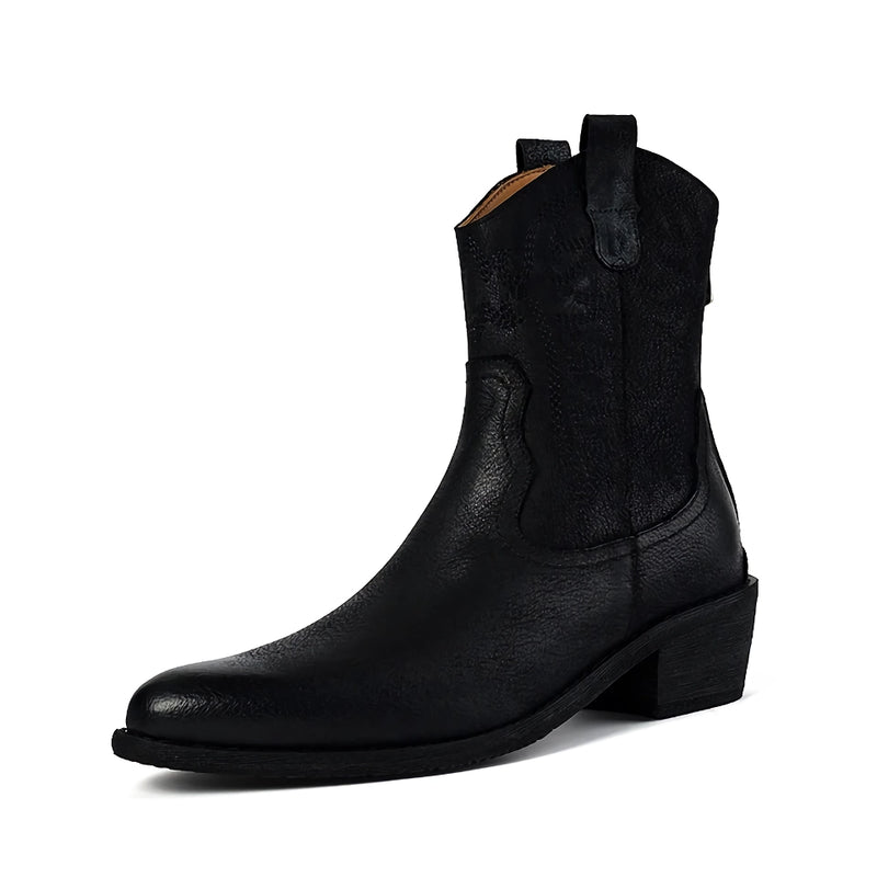 retro high heel ankle boots, view 3 - MRSLM