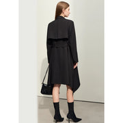 minimalist trench coat with belt, view 6 - MRSLM